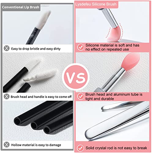 MAYCREATE® 9PCS Lip Brush for Lipstick Reusable Silicone Applicator with Cover Retractable Scrub for Gloss Cream Masks Applying Makeup Tools MAYCREATE® 9PCS Lip Brush for Lipstick Reusable Silicone Applicator with Cover Retractable Scrub for Gloss Cream Masks Applying Makeup Tools